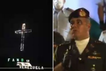 ¡VEA! Padrino López enciende la cruz de la FANB con los “ojitos de Chávez” y dice que es un “símbolo de fe” (+Video)