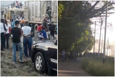 ¡MUY FUERTE! Reportan que oficiales abrieron fuego contra ciudadanos que pretendían saquear camión cargado de pollo en Cojedes: un hombre muerto