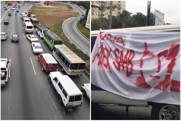 ¿ES EN SERIO? “Insólito”: Transportistas chavistas hicieron una caravana por Caracas para pedir la liberación de Alex Saab (+Fotos)