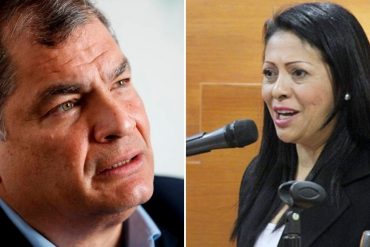 ¡CAUSÓ FUROR! “Sin Correa, mejor con Lasso”: el juego de palabras de esta diputada venezolana se hizo viral tras la derrota del candidato que apoyaba Rafael Correa