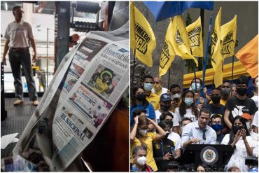 ¡CANSADOS! Asamblea Nacional legítima acusó al régimen de querer “exterminar la prensa libre” y de “hostigar” a los periodistas en Venezuela