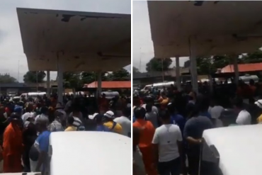 ¡SE CANSARON! “Pa’ fuera”: conductores se alzaron en estación de servicio en el Zulia y sacaron a la fuerza a quienes recibían servicio “VIP” (+Video)