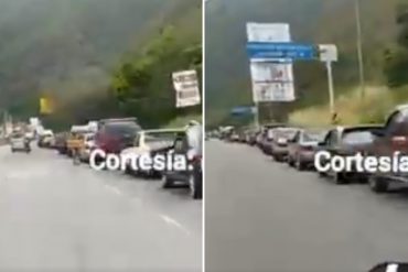 ¡LE MOSTRAMOS! Reportan kilométricas colas para surtir combustible en Caricuao este #3May (+Video)