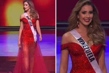 ¡LA CHICA DE ROJO! El impactante traje de gala que lució Mariangel Villasmil en la competencia preliminar del Miss Universo (+Video)