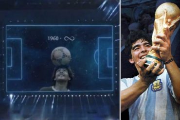 ¡VEA! Así fue el homenaje a Diego Armando Maradona en la previa del partido entre Argentina y Chile por la Copa América 2021 (+Video)