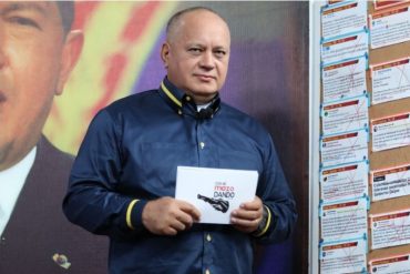¡OTRA VEZ! Diosdado Cabello advierte que para retomar el diálogo en México primero deben liberar a Alex Saab