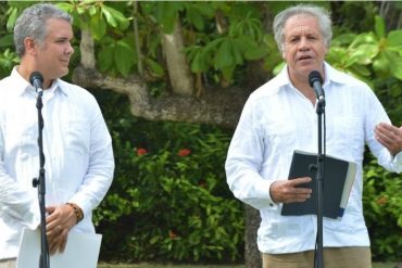 ¡TAJANTE! Almagro reconoció los esfuerzos de Duque para atender a venezolanos en Colombia “golpeados de un régimen violador de derechos humanos” (+Videos)