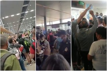 ¡ATENCIÓN! Denuncian trato discriminatorio contra venezolanos en aeropuertos internacionales: “Tienen cuatros días varados pasando hambre y necesidades” (+Videos)