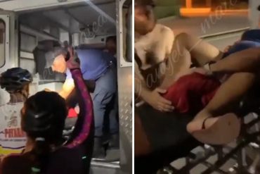 Dio a luz en plena vía de Cumaná porque la ambulancia que la llevaba al hospital se quedó sin gasolina (+Video)
