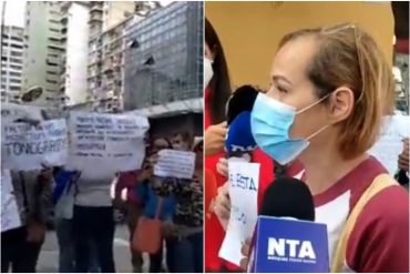 “No tenemos vida”: Pacientes oncológicos protestaron frente a la sede del IVSS en  Caracas (+Video)