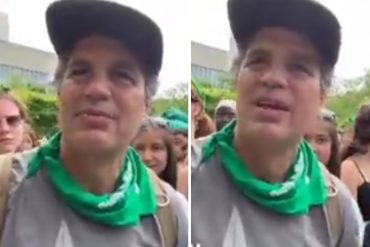 El actor Mark Ruffalo acompañó a sus hijas a una marcha a favor del aborto (+Video)