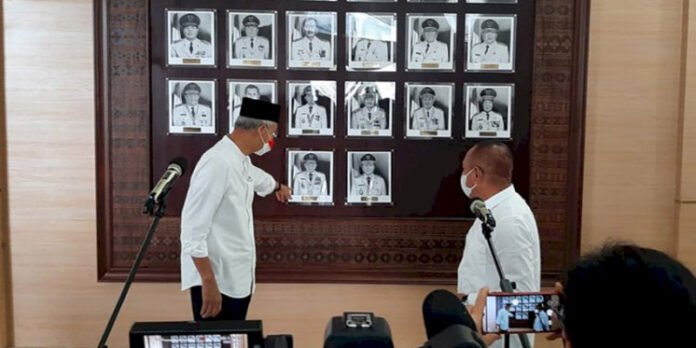 Ganjar Pranowo bertemu Edy Rahmayadi di Kantor Gubernur Sumut, Kota Medan/RMOLSumu