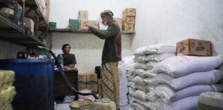 Gubernur Jateng Ganjar Pranowo saat inspeksi dadakan di Pasar Mranggen, Demak, Kamis (14/4) 