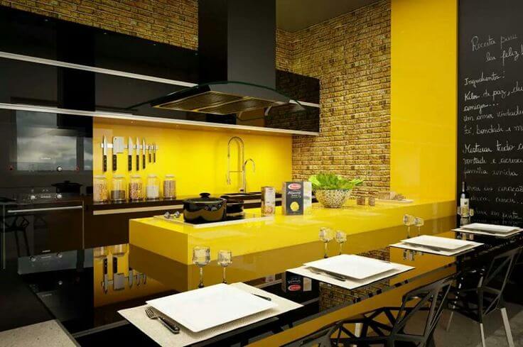 Cozinha Moderna Amarela