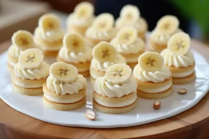 Dietetyczne ciasto bananowe w wersji mini – szybki deser na bazie wafla ryżowego