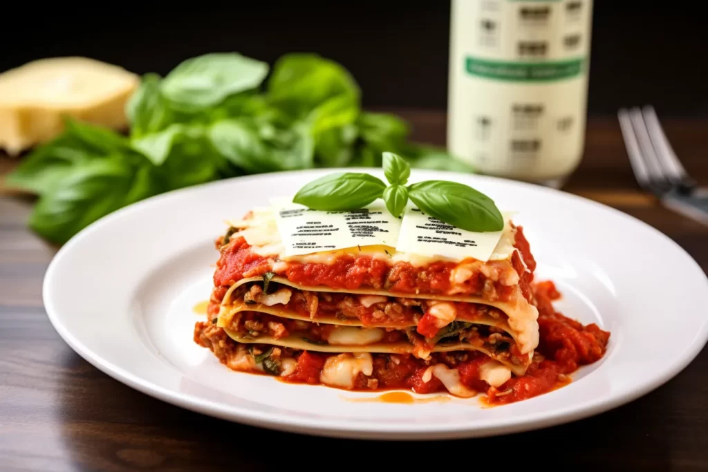 Zawartość kaloryczna i wartości odżywcze lasagne z Biedronki
