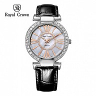 Đồng hồ nữ chính hãng Royal Crown 6116 dây da đen thumbnail