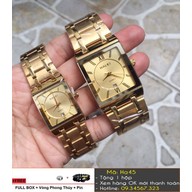 [Tặng Vòng Tặng Pin] Đồng hồ đôi Halei mặt vuông - giá 1 đôi - 3368 thumbnail