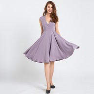 Đầm Dự Tiệc Xòe Tuyệt Đẹp Đầm Xòe Hity DRE079 Fit nFlare Tím Violet - DRE079-TÍM VIOLET thumbnail