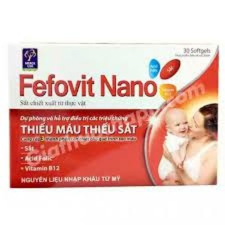 combo 2 hộp Fefovit Nano Bổ Sung Sắt Thiết Yếu Cho Phụ Nữ Có Thai Và Cho Con Bú NGười Hoa Mắt Chóng Mặt- SAT00015 - Fefovit Nano - hop 100 vien 3
