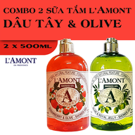 Combo 2 chai Sữa Tắm LAmont En Provence Hương Dâu Tây và Hương Oliu 500ml-chai - DÂU TÂY + OLIU thumbnail