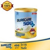 Sữa Surecare 500 Plus 3+ 450g dành cho bé biếng ăn suy dinh dưỡng