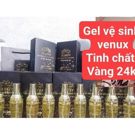 Combo Viên đặt se khít Venux Vagina và Gel vệ sinh tinh chất vàng 24k - SN12 3