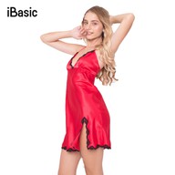 Đầm ngủ satin xẻ đùi iBasic SW010 thumbnail
