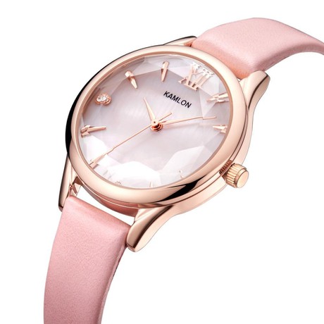 Đồng hồ đeo tay nữ kamlon k3014 hồng 2