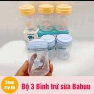 Bộ trữ sữa 3 bình cổ rộng Babuu Baby Nhật Bản 120ml - BTS thumbnail