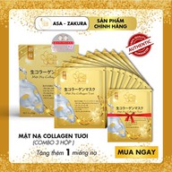 Combo 9 Túi Mặt Nạ Collagen Tươi dưỡng da Nhật Bản chống lão hóa, trắng sáng da và giúp da mềm mịn săn chắc - Tặng 1 Túi Mặt Nạ Collagen - CB9MN-ASA thumbnail