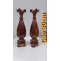 Cặp lục bình gỗ cẩm cao 30cm - 09864 1