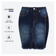 Chân váy jean Ninomaxx màu xanh đạm form ôm - 1806094 thumbnail