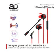 Tai nghe Gaming chính hãng SD DESIGN S2 chuyên dùng cho game thủ có mic, chân kim nghiêng 3.5mm thumbnail
