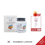 [TẶNG SỮA RỬA MẶT 150ML] Kem dưỡng trắng, chống lão hóa, tái tạo da, ngăn ngừa mụn Rainbow L affair Multi care V5 Ultimate Solution Cream Madeca 90 ml thumbnail