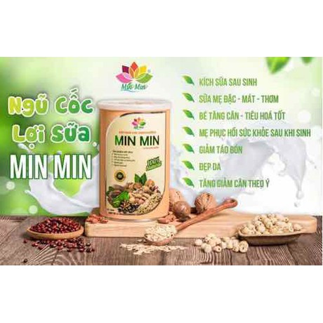 Ngũ cốc lợi sữa min min 29 loại hạt dinh dưỡng cao cấp 500g 3