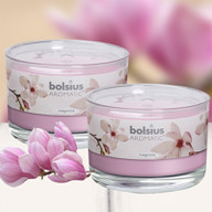 Combo 2 ly nến thơm Bolsius nhập khẩu Châu Âu Magnolia 155g - hoa mộc lan thumbnail