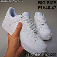 Giày sneaker da bò, giày thể thao big size cỡ lớn EU 46-47 cho nam chân to thumbnail