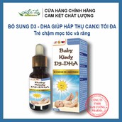 [Chậm mọc tóc, răng] Vitamin D3 - DHA Giúp hấp thụ canxi tối đa, bổ sung DHA hàm cao phát triển trí não trẻ - Chai 10ml