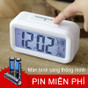 [SKM] Đồng hồ báo thức phần nhiệt độ đồng hồ báo thức lười biếng tắt tiếng đồng hồ điện tử kỹ thuật số sáng tạo dùng pin phổ thông AAA 206758 thumbnail