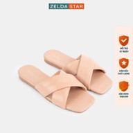 Dép xẹp nữ Zelda Star quai đan chéo - DX018920 thumbnail