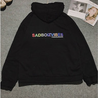 Áo Khoác Hoodie Dây Kéo Local Brand Sadboiz Chữ 7 Màu Nam Nữ Unisex,brand basic sadboy sad cry thumbnail
