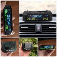 (LOẠI TỐT) Đồng hồ gắn ô tô năng lượng mặt trời 3in1 báo giờ kèm ngày tháng , nhiệt độ mẫu mới đa năng màn hình led, phụ kiện ô tô thumbnail