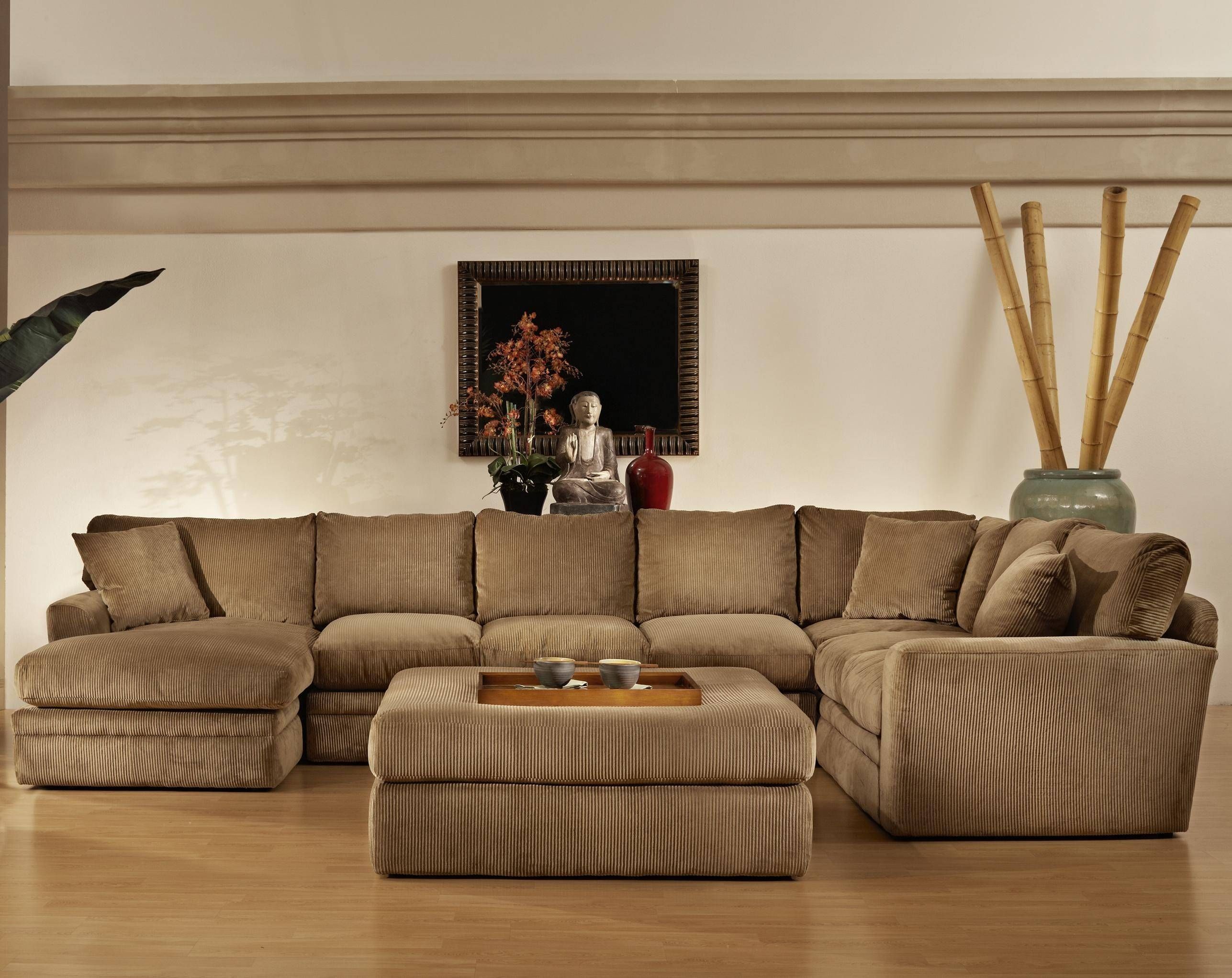 Sofas Center : Sensational Large Sectional Sofa With Ottoman Pertaining To 3 Piece Sectional Sleeper Sofa (Gallery 14 of 30)