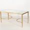 Glass Gold Coffee Table
