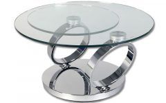 Glass Swivel Coffee Table