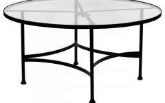 Round Glass Top Coffee Table Wrought Iron