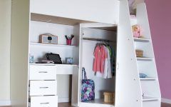High Sleeper with Wardrobes and Desk