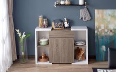Togal Contemporary White/light Oak Dining Buffets