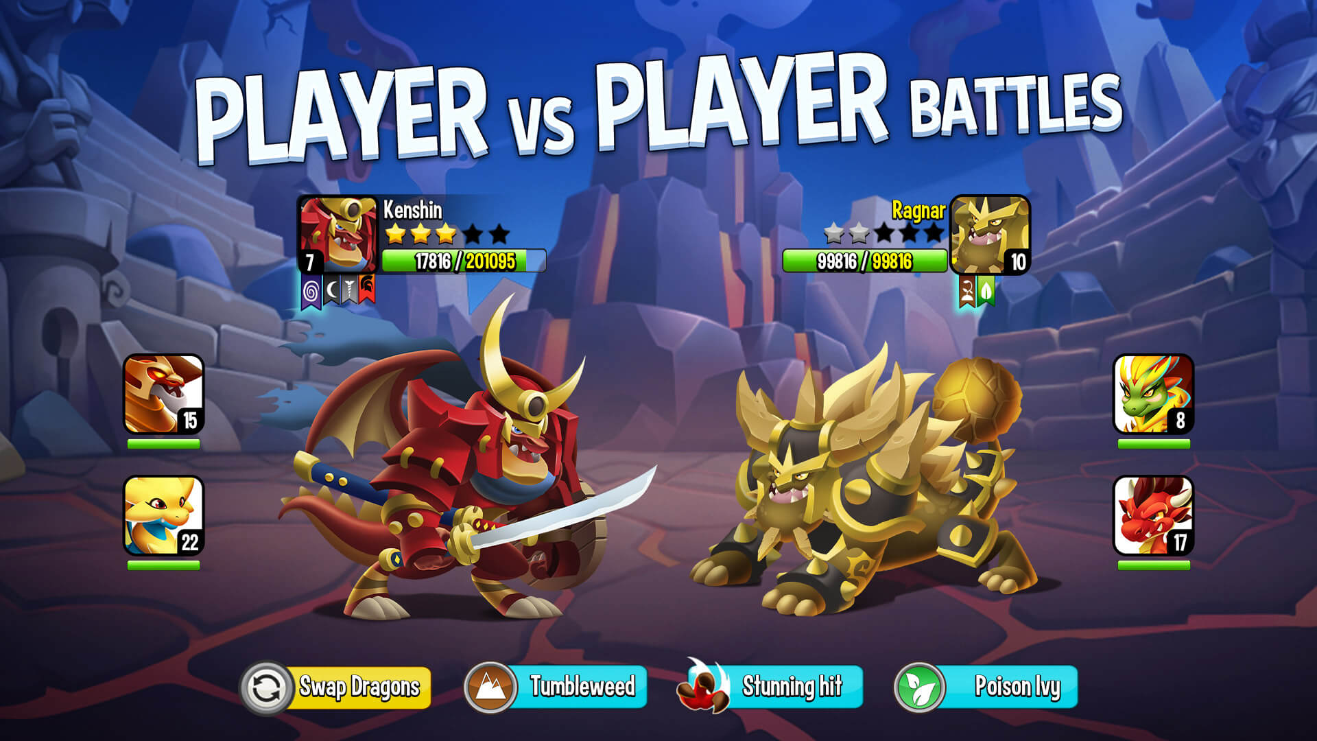 player vs player battle
